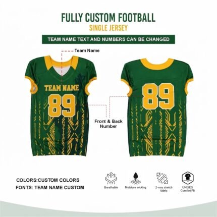 Custom Sublimated New RD Football Jersey