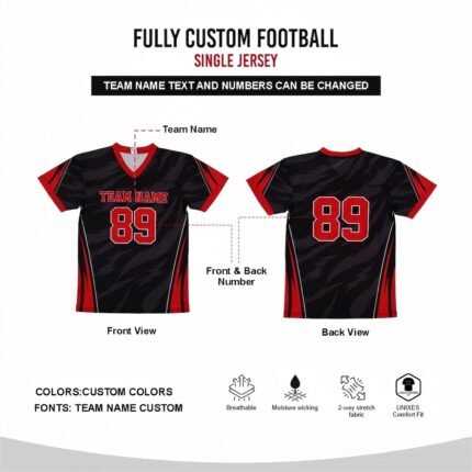 Custom Sublimated Football Single Shirt