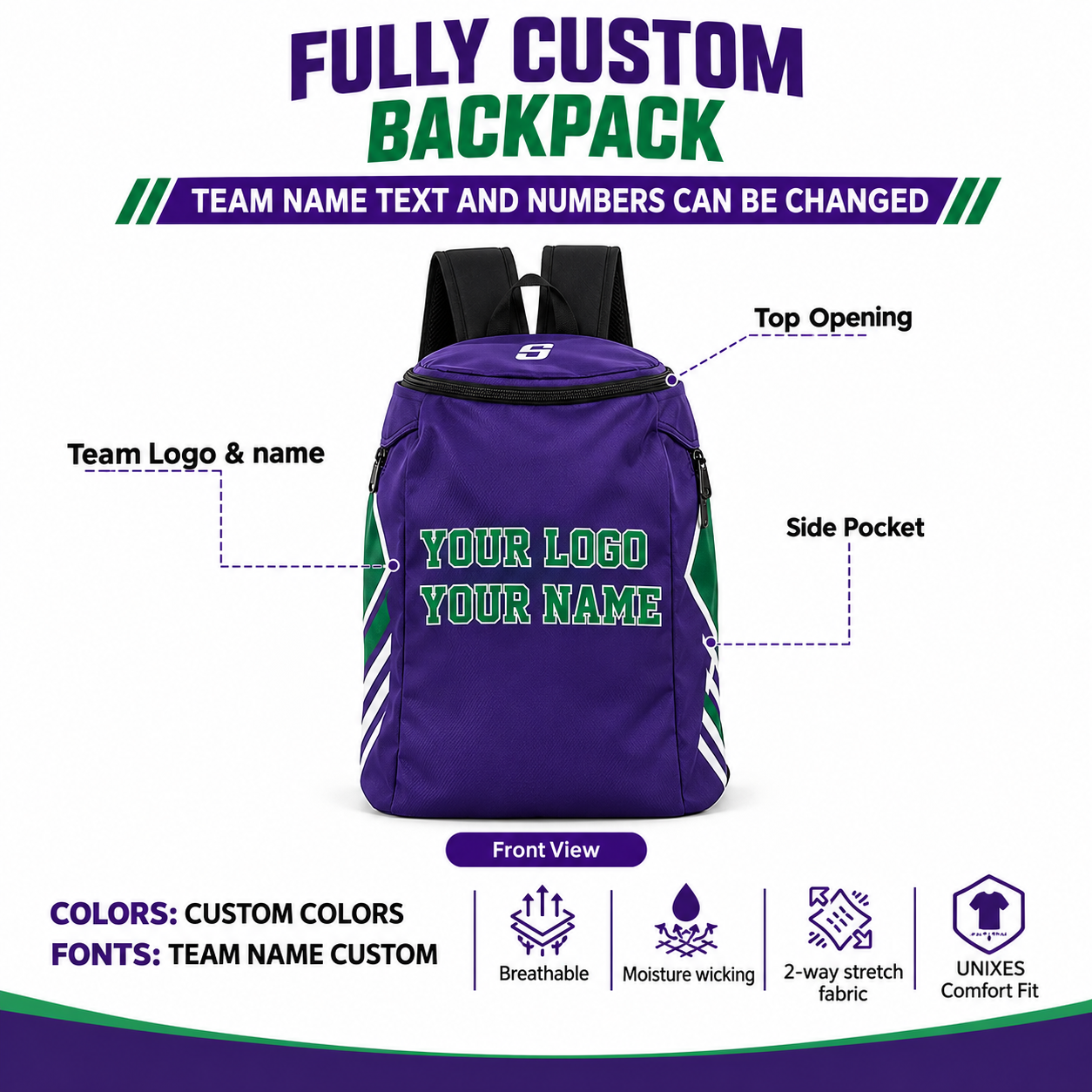 Custom Sublimated Backpacks 1