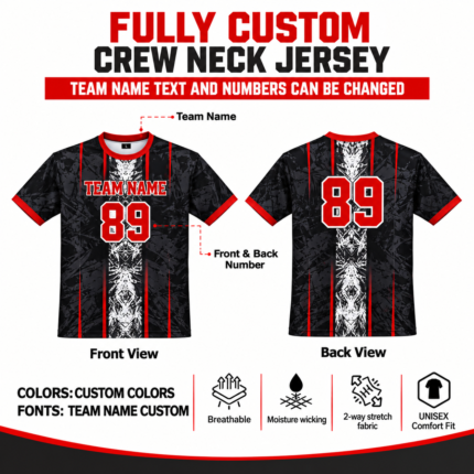 Custom Sublimated Crew Neck Shirt